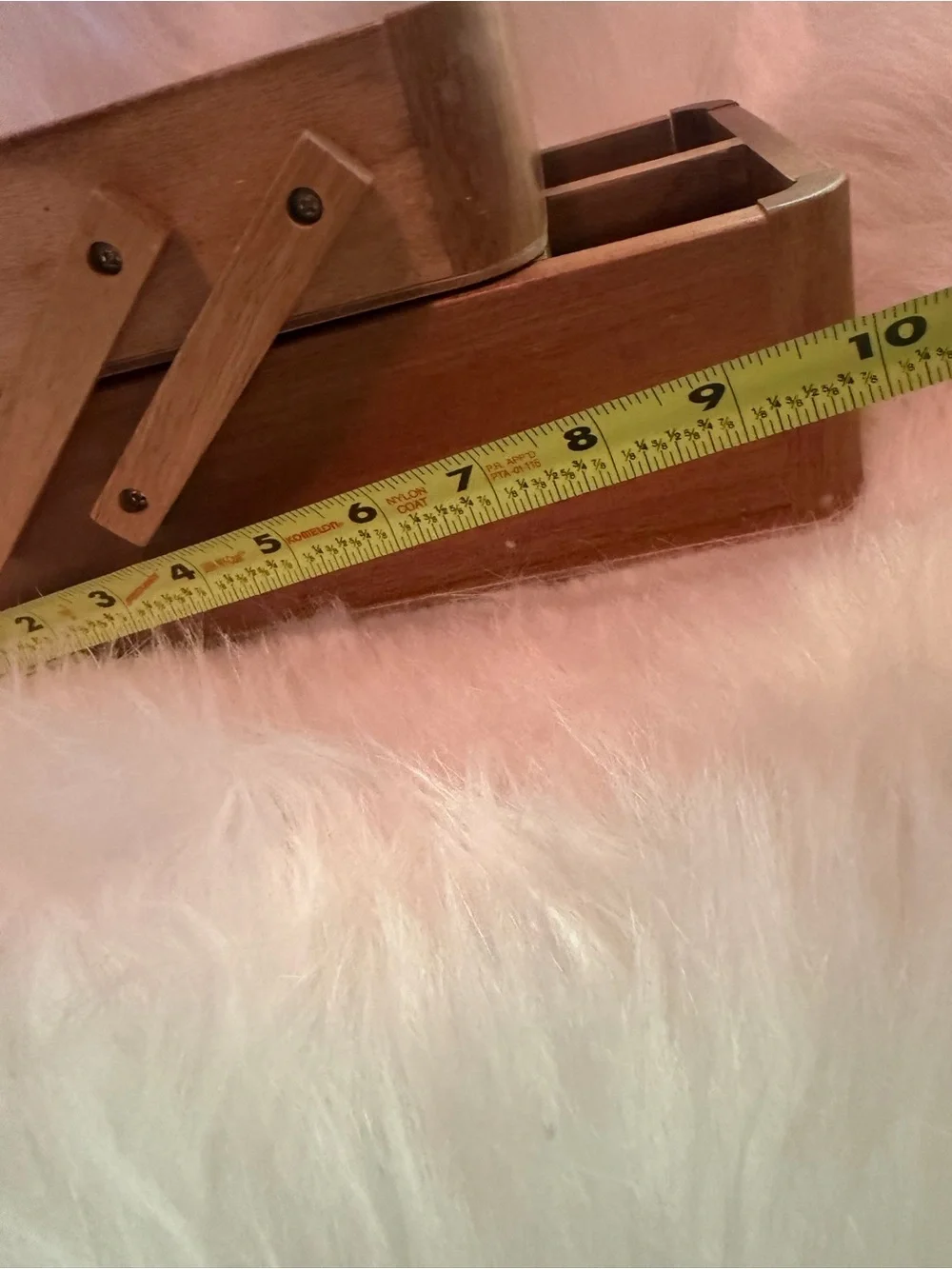 Wooden Tiered Organizer Box - Natural Brown